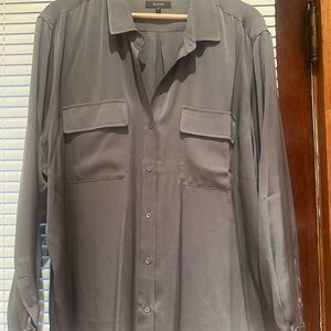 Quince Charcoal Button Down Shirt